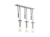 KOHLER 23345-CH03-CPL Damask Three-Light Adjustable Linear in Polished Chrome