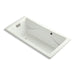 KOHLER K-865-GBN-NY Tea-for-Two 72" x 36" drop-in BubbleMassage air bath with Vibrant Brushed Nickel airjet finish