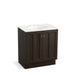 KOHLER K-99515-TK-1WC Damask 30" bathroom vanity cabinet with toe kick and 2 doors
