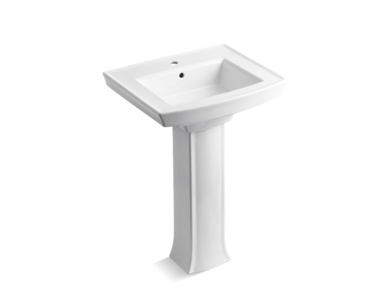 KOHLER 2359-1 Archer Pedestal bathroom sink with single faucet hole