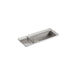 KOHLER 3154-NA Undertone 22" X 8-1/4" X 5-1/4" Undermount Single-Bowl Trough Kitchen Sink, Includes Wire Basket And Rack