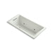 KOHLER K-1167-GVBCW-NY Underscore Rectangle 60" x 30" drop-in VibrAcoustic + BubbleMassage Air Bath with Bask(TM) heated surface and chromatherapy