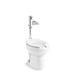 KOHLER K-PR96053-T5D Wellcomme Ultra Commercial toilet with Mach Tripoint touchless DC 1.6 gpf flushometer