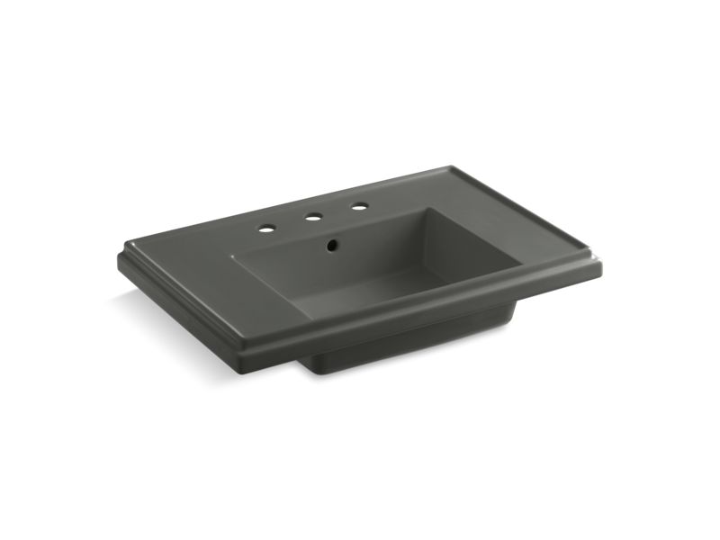 KOHLER K-2758-8-58 Tresham 30" pedestal bathroom sink basin with 8" widespread faucet holes