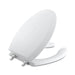 KOHLER K-4710-GS-0 Triko elongated toilet seat with Polished Chrome hinges