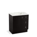 KOHLER K-99530-TKR-1WU Poplin 30" bathroom vanity cabinet with toe kick, 1 door and 3 drawers on right