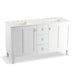 KOHLER K-99537-LGSD-1WA Poplin 60" bathroom vanity cabinet with legs, 2 doors and 3 drawers, split top drawer