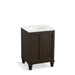KOHLER K-99513-LG-1WC Damask 24" bathroom vanity cabinet with furniture legs and 2 doors
