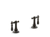 KOHLER K-98068-9M Artifacts Bathroom sink swing lever handles