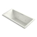 KOHLER K-1835-XH2G-NY Underscore Rectangle 72" x 36" drop-in whirlpool + BubbleMassage(TM) Air Bath with center drain