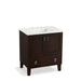 KOHLER K-99529-LG-1WB Poplin 30" bathroom vanity cabinet with legs, 2 doors and 1 drawer