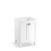 KOHLER K-99526-LG-1WA Poplin 24" bathroom vanity cabinet with legs and 2 doors