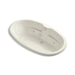 KOHLER K-1148-CD-96 7242 72" x 42" oval drop-in whirlpool with custom pump location