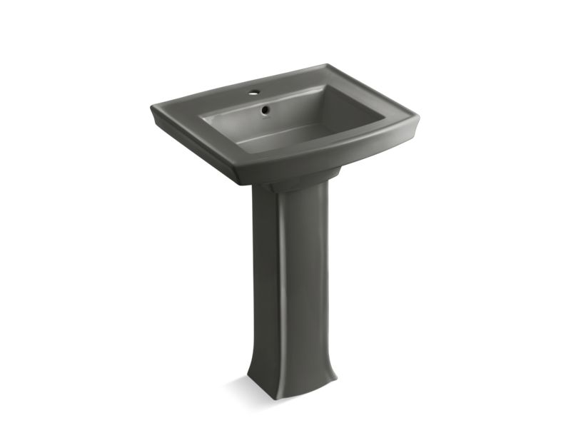KOHLER 2359-1 Archer Pedestal bathroom sink with single faucet hole