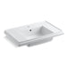 KOHLER K-2758-1-0 Tresham 30" pedestal bathroom sink basin with single faucet hole