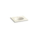 KOHLER K-2791-1 Ceramic/Impressions 25" oval vanity-top bathroom sink with single faucet hole