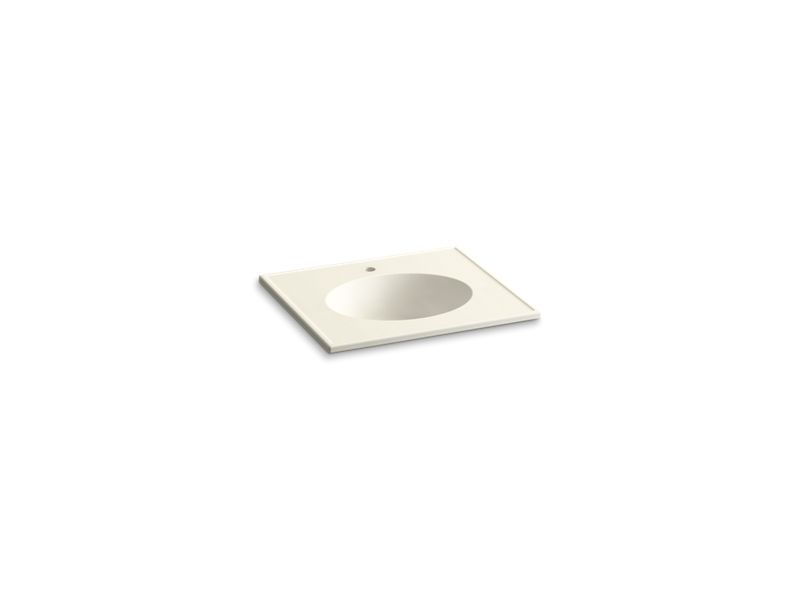 KOHLER K-2791-1 Ceramic/Impressions 25" oval vanity-top bathroom sink with single faucet hole