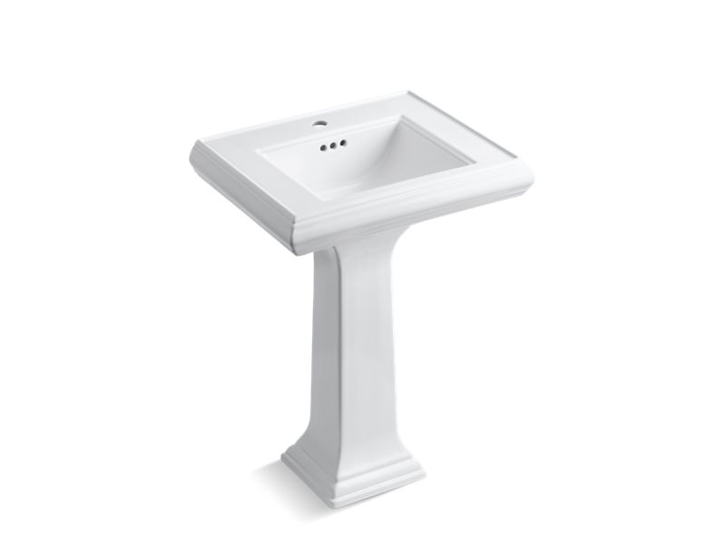 KOHLER 2238-1 Memoirs Classic 24" pedestal bathroom sink with single faucet hole
