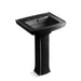 KOHLER 2359-8 Archer Pedestal bathroom sink with 8" widespread faucet holes