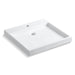 KOHLER K-2314-1 Purist Wading Pool Fireclay vessel bathroom sink with single faucet hole