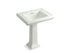 KOHLER 2258-1 Memoirs Classic 27" pedestal bathroom sink with single faucet hole