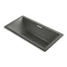 KOHLER K-1835-G-58 Underscore Rectangle 72" x 36" drop-in BubbleMassage(TM) Air Bath with center drain