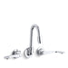 KOHLER 7302-5A-CP Triton Shelf-Back Double Wristblade Lever Handle Sink Faucet in Polished Chrome