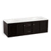 KOHLER K-99524-SD-1WU Damask 60" wall-hung bathroom vanity cabinet with 2 doors and 2 drawers, split top drawer