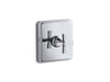 KOHLER K-T13173-3B Pinstripe Valve trim with cross handle for thermostatic valve, requires valve