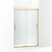 KOHLER K-706010-L Levity Sliding shower door, 74" H x 44-5/8 - 47-5/8" W, with 3/8" thick Crystal Clear glass and blade handles