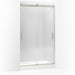 KOHLER K-706375-L Levity Sliding shower door, 78" H x 44-5/8 - 47-5/8" W, with 5/16" thick Crystal Clear glass