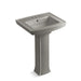 KOHLER 2359-4 Archer Pedestal bathroom sink with 4" centerset faucet holes