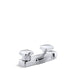 KOHLER 7404-2A-CP Triton Centerset Commercial Bathroom Sink Faucet With Standard Handles, Drain Not Included in Polished Chrome