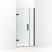 KOHLER 27588-10L-BL Composed 33-5/8"–34-3/8" W X 71-1/2" H Frameless Pivot Shower Door With 3/8" Crystal Clear Glass And Back-To-Back Vertical Door Pulls in Matte Black