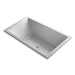 KOHLER K-1174-XH2G-95 Underscore Rectangle 72" x 42" drop-in whirlpool + BubbleMassage(TM) Air Bath with center drain