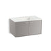 KOHLER K-99542-1WT Jute 36" wall-hung bathroom vanity cabinet with 2 doors