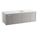 KOHLER K-99546-SD-1WT Jute 60" wall-hung bathroom vanity cabinet with 2 doors and 2 drawers, split top drawer