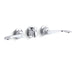 KOHLER K-8040-5A Triton Shelf-back commercial bathroom sink faucet with pop-up drain and wristblade lever handles