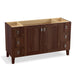 KOHLER K-99536-LG-1WE Poplin 60" bathroom vanity cabinet with legs, 2 doors and 6 drawers