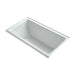 KOHLER K-855-R Tea-for-Two 66" x 36" alcove bath with integral flange and right-hand drain