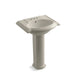 KOHLER 2286-4 Devonshire 24" pedestal bathroom sink with 4" centerset faucet holes