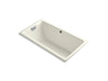 KOHLER K-856-GCP-96 Tea-for-Two 66" x 36" drop-in BubbleMassage air bath with Polished Chrome airjet finish finish