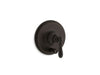 KOHLER K-T72768-9M Artifacts Rite-Temp pressure-balancing valve trim with push-button diverter and swing lever handle