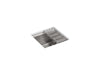 KOHLER K-3671 8 Degree 18" x 18" x 10-3/16" Undermount bar sink with rack and wine glass rack