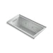 KOHLER K-1167-LH2-95 Underscore Rectangle 60" x 30" alcove whirlpool with integral flange and left-hand drain