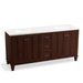 KOHLER K-99525-LG-1WG Damask 72" bathroom vanity cabinet with furniture legs, 4 doors and 3 drawers