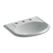 KOHLER K-2279-8-95 Devonshire Drop-in bathroom sink with 8" widespread faucet holes