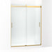 KOHLER K-706383-L Levity Sliding shower door, 78" H x 56-5/8 - 59-5/8" W, with 5/16" thick Crystal Clear glass