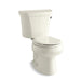 KOHLER 3997-UR-96 Wellworth Two-Piece Round-Front 1.28 Gpf Toilet With Right-Hand Trip Lever And Insulated Tank in Biscuit