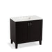 KOHLER K-99531-LG-1WU Poplin 36" bathroom vanity cabinet with legs and 2 doors